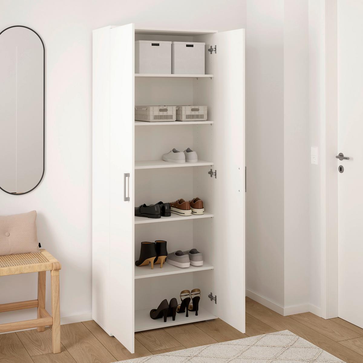 Mehrzweckschrank Jimmy I Weiß - Weiß, KONVENTIONELL, Holzwerkstoff (70/178.9/33,4cm) - Mömax
