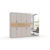 Kleiderschrank Lumio Kaschmir/Eiche Artisan - Kaschmir/Eiche Artisan, KONVENTIONELL, Glas/Holzwerkstoff (270/208/65cm) - Modern Living