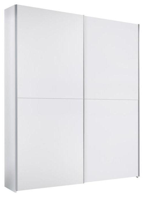 Függesztett Tolóajtós Szekrény Time - ezüst/fehér, Modern (170/195/57,5cm) - P & B
