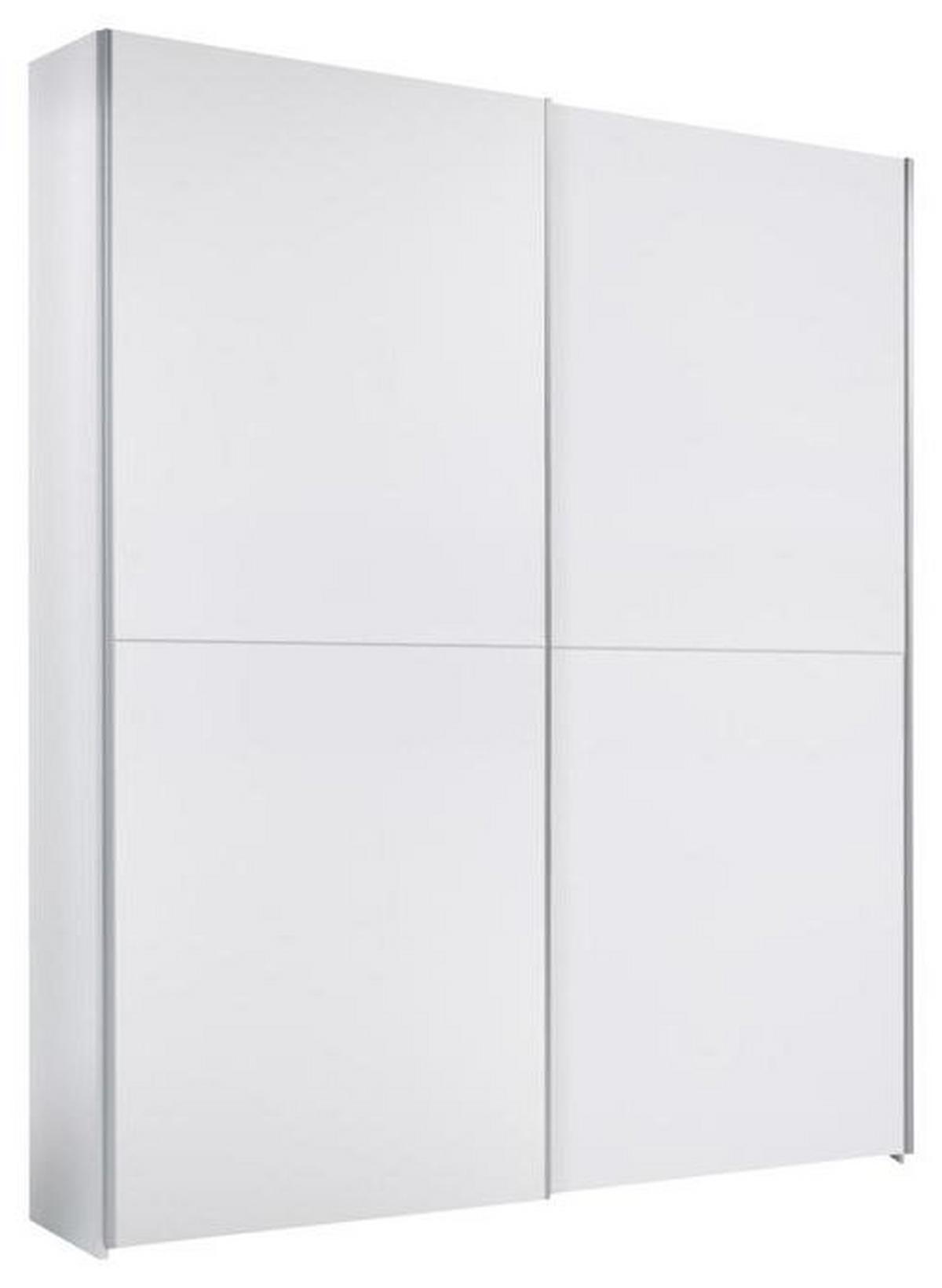 Függesztett Tolóajtós Szekrény Time - ezüstszínű/fehér, Modern (170/195/57,5cm) - P & B