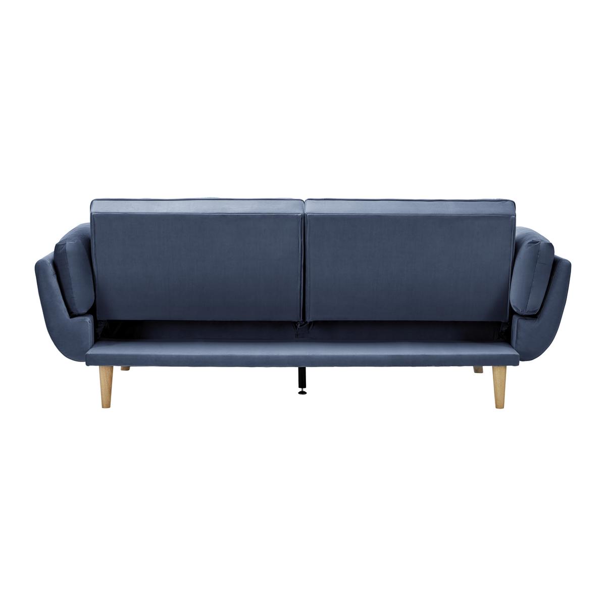 Kanapéágy Cora - kék, Modern, textil/fa (214/92/81cm) - Bessagi Home
