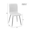 STOL ELIF - beige/svart, Modern, metall/trä (43/86/55cm) - Bessagi Home