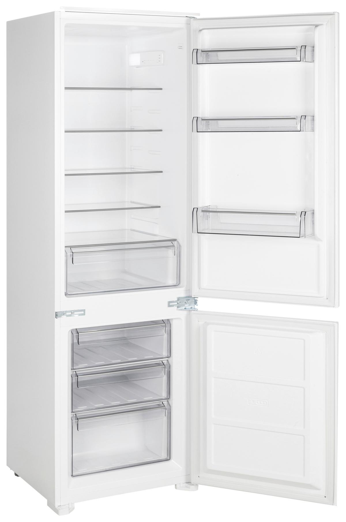 Kühl-Gefrier-Kombination EKHBMFSSE Schlepptürtechnik - Weiß, Basics, Glas/Kunststoff (54,0/178/54cm) - Mican