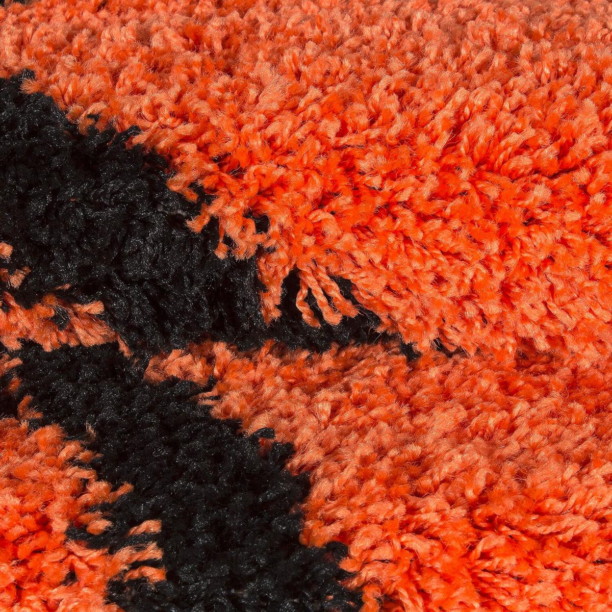 Kinderteppich Fun Orange/Schwarz Ø ca. 120cm - Orange, Trend, Textil (120/120cm) - Ben'n'jen