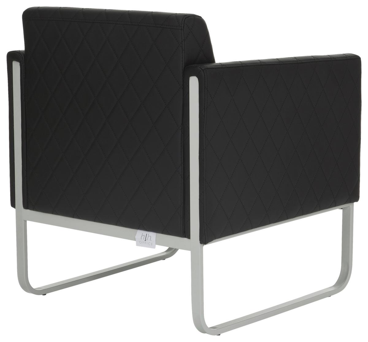 Fotelj Aruba Step, Črna - črna/siva, Moderno, kovina/tekstil (67/78/71cm) - MID.YOU