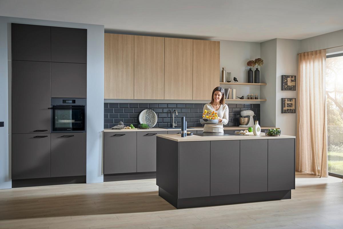 Einbaubackofen DKB39906MK Schwarz - Schwarz, Basics, Glas/Metall (59,4/59,4/56,9cm) - Dieter Knoll