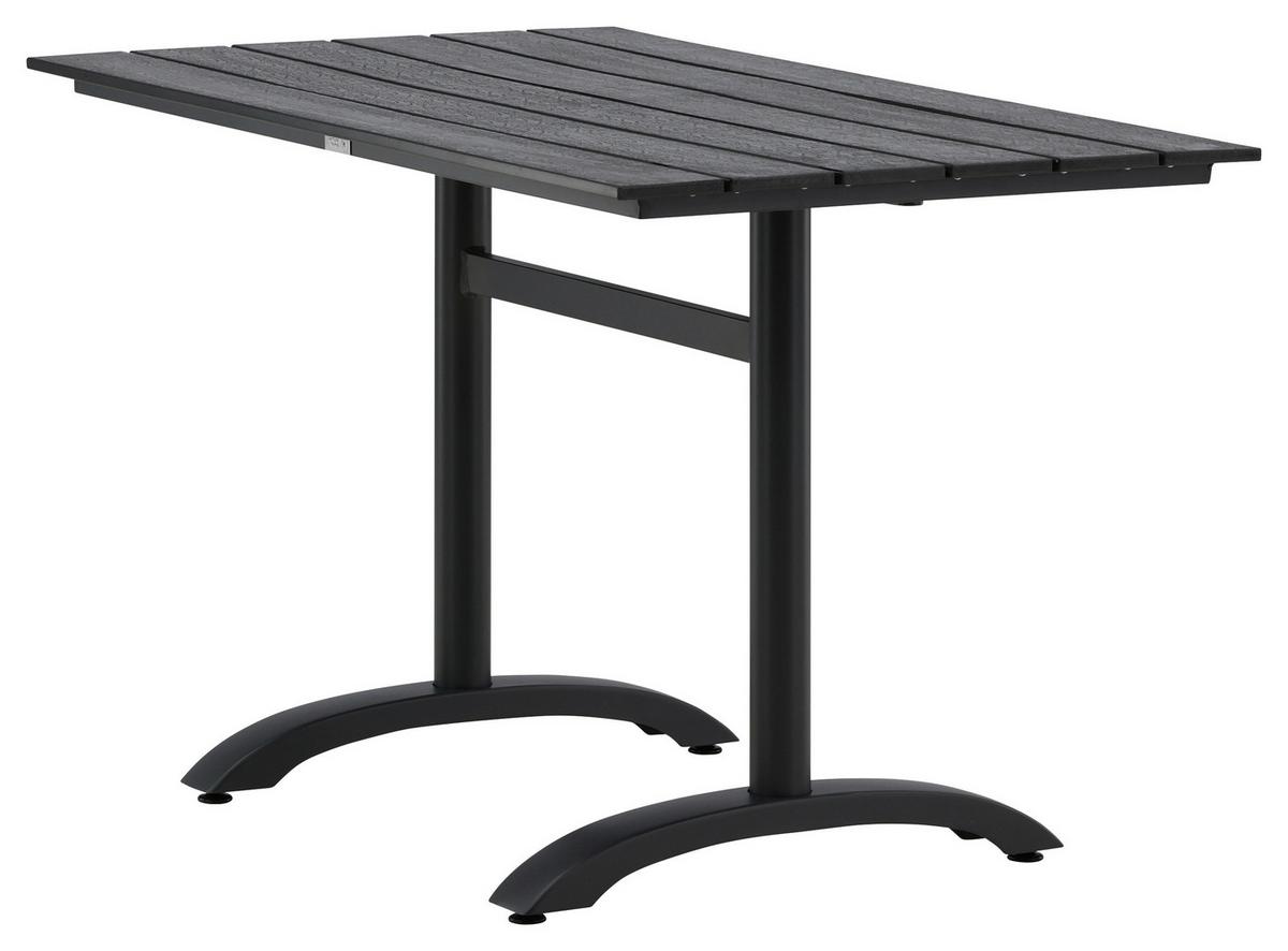 Gartentisch Denver ca. 120x70x74 cm Schwarz - Schwarz, KONVENTIONELL, Metall (120/70/74cm) - Gardenson