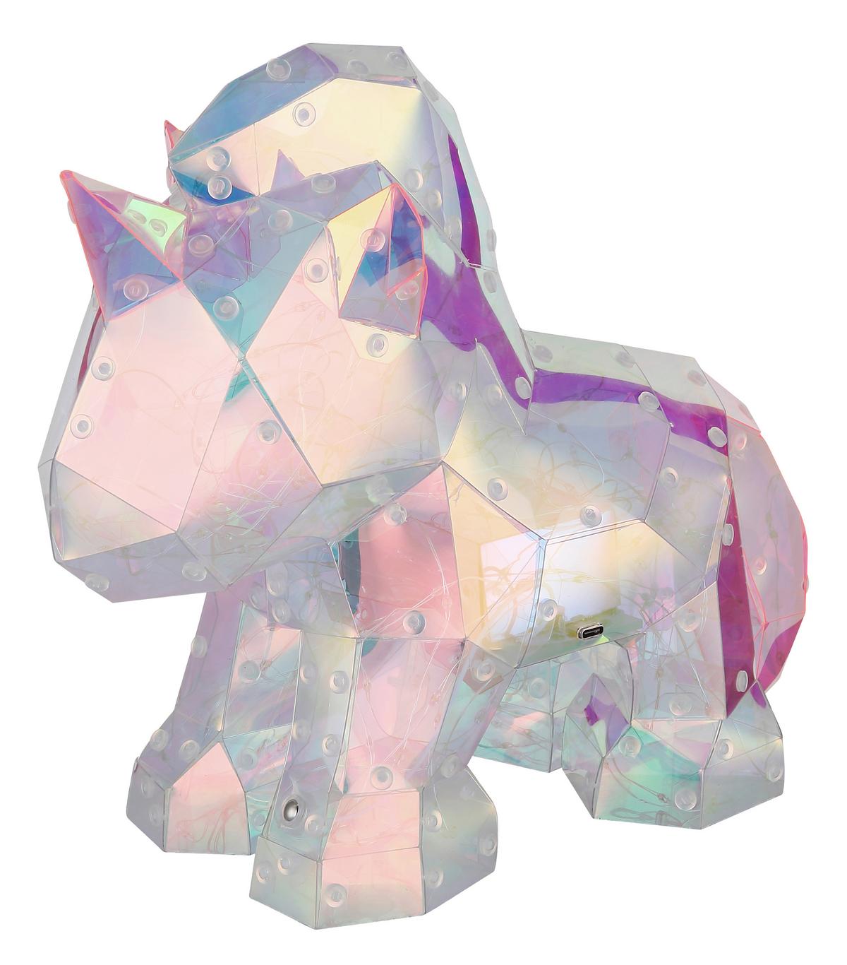 LED-TISCHLEUCHTE 28088N BRONDAR - Klar/Pink, Basics, Kunststoff (30/14/26cm) - Globo