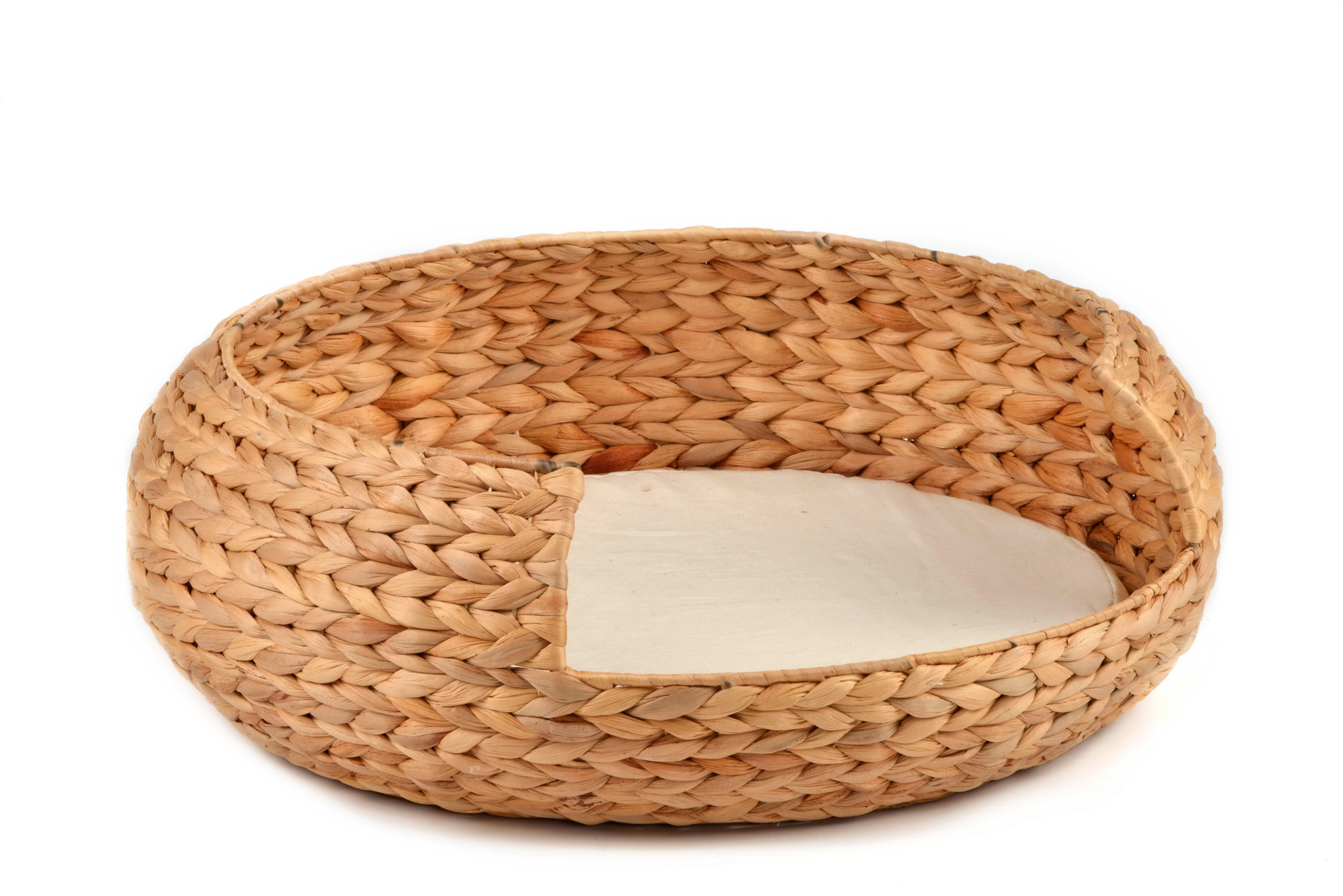 Katzenkorb in Natur Bira ca. 41x18 cm - Naturfarben, Basics, Metall (41/18cm)