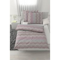 Lenjerie de pat Zickzack cca. 200x220/2x50x70 cm - mov, Konventionell, textil (200/220cm) - Mömax