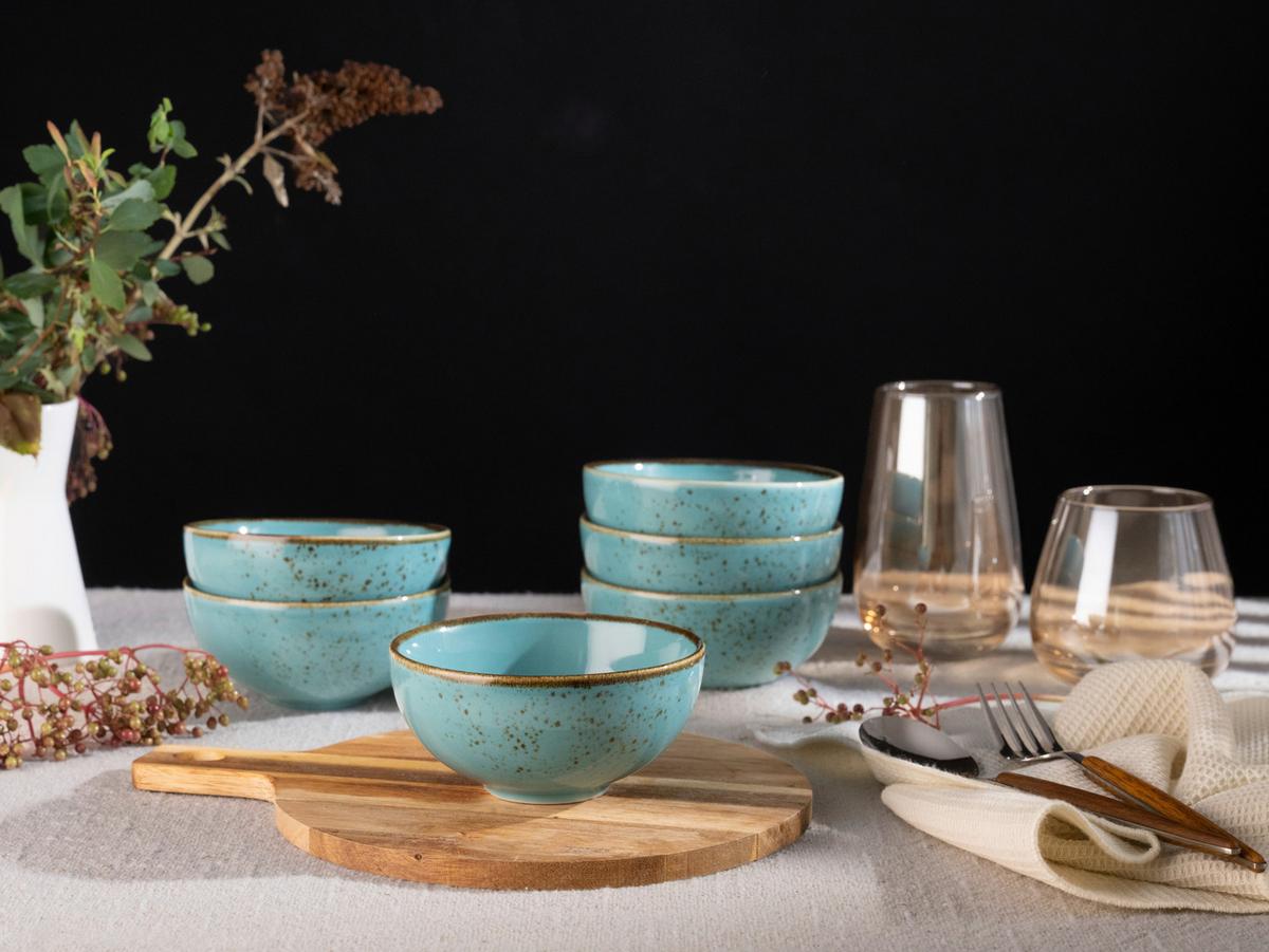 Dipschalenset 22075 Nature Collection - Türkis, Trend, Keramik (11,5cm) - Creatable