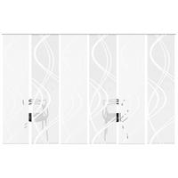 ZASŁONA PANELOWA TIBERIO, 6ER SET - biały, Modern, tkanina (60/245cm)