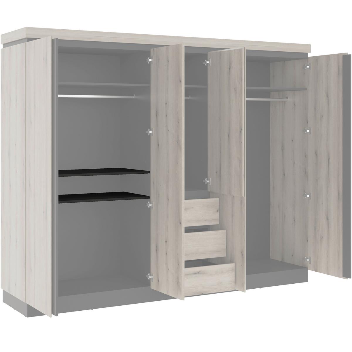 Set Polica 2/1 Dodatna Oprema - Moderno, drvni materijal (102,9/1,6/47,7cm)