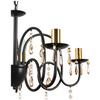 HÄNGLAMPA KRISTINA - bärnstensfärgad/svart, Modern, metall/glas (60/120cm) - Modern Living