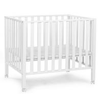 KOJEC NA KÓŁKACH PA94W - biały, Basics, tworzywo sztuczne/drewno (98/78/80cm) - Childhome