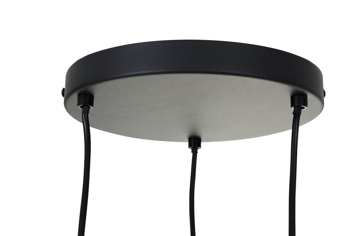 LAMPA WISZĄCA MARCY - czarny/szary, Trend, metal/szkło (25/120cm) - Novel