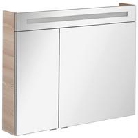 Spiegelschrank "B.Clever" , esche - Alufarben, MODERN, Glas/Holzwerkstoff (90/71/16cm) - MID.YOU