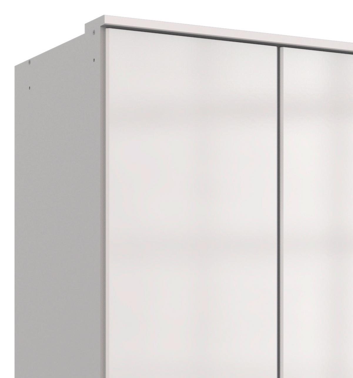 Ormar S Klasičnim Vratima Clack - bijela/bijela visoki sjaj, Basics, drvni materijal (179/199/58cm) - Modern Living