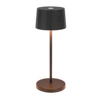 LAMPA STOŁOWA Z AKUMULATOREM MINI PLEAT - czarny, Design, tworzywo sztuczne/metal (7,5/20cm) - Dieter Knoll