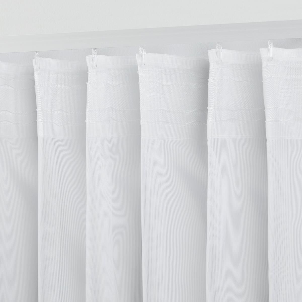 Készfüggöny Rita 140/245 - fehér, textil (140/245cm) - Modern Living