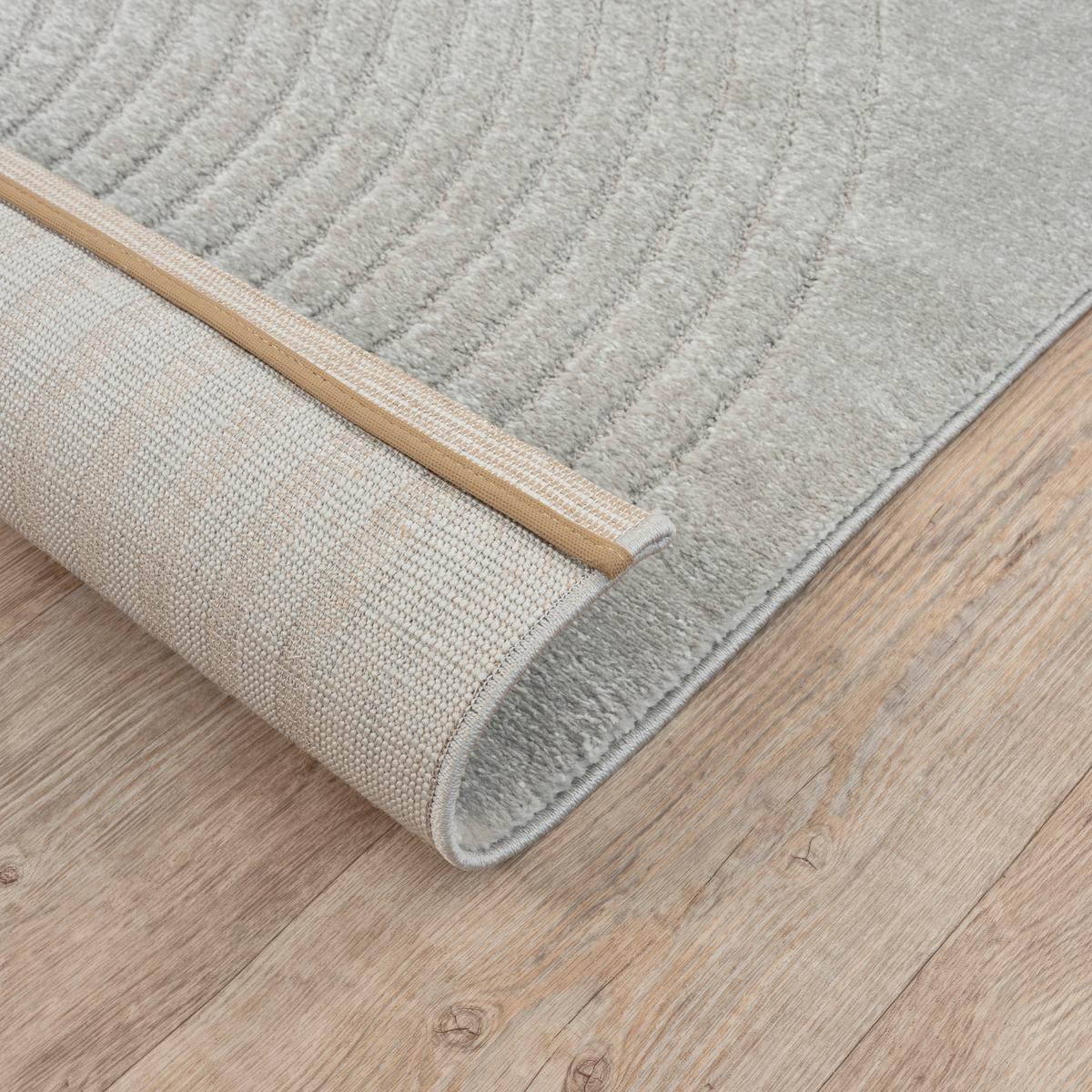 Webteppich Eclipse Grau ca. 160x220cm - Grau, Basics, Textil (160/220cm)