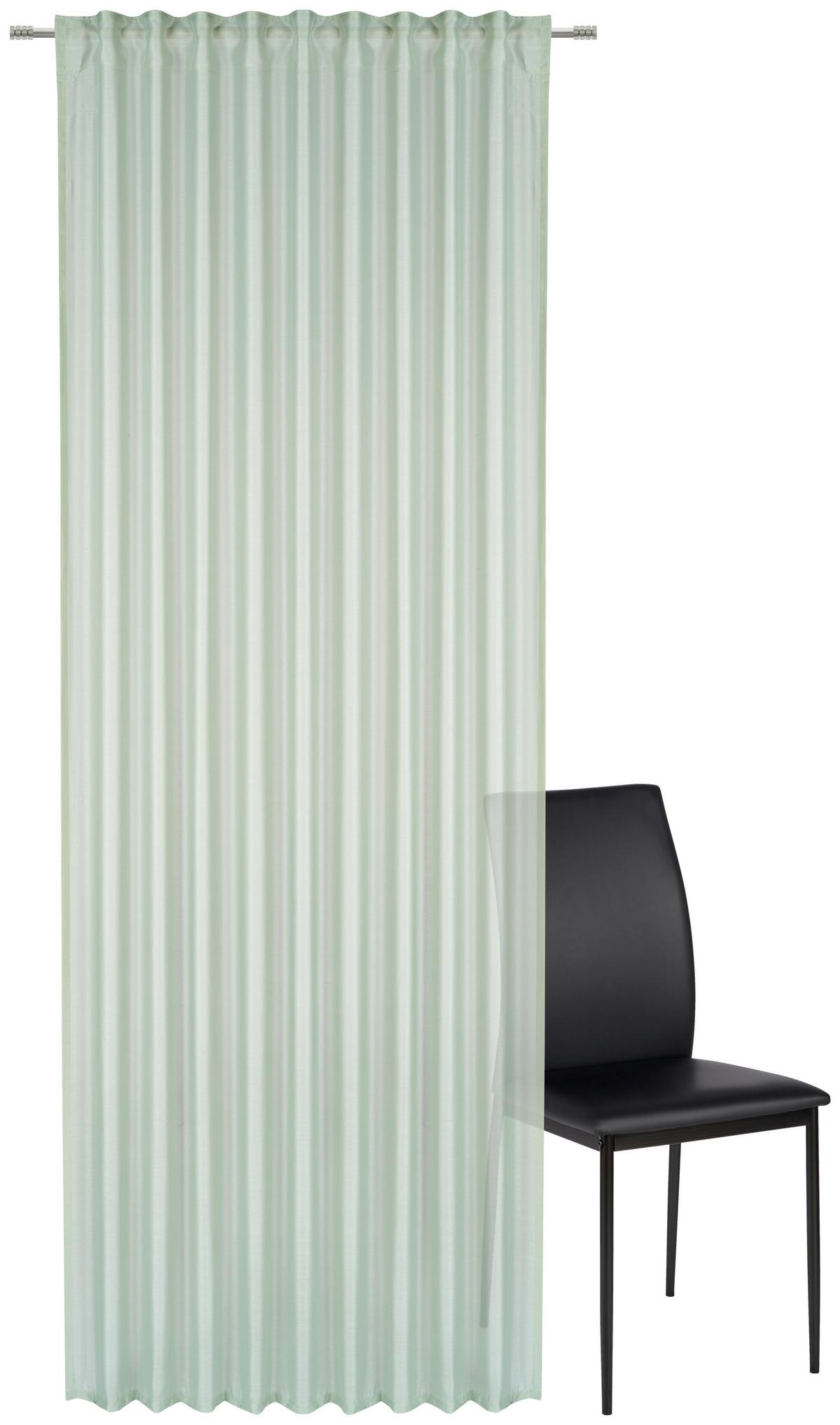 ZASŁONA GOTOWA GLORIA - zielony, Basics, tkanina (135/245cm) - Esposa