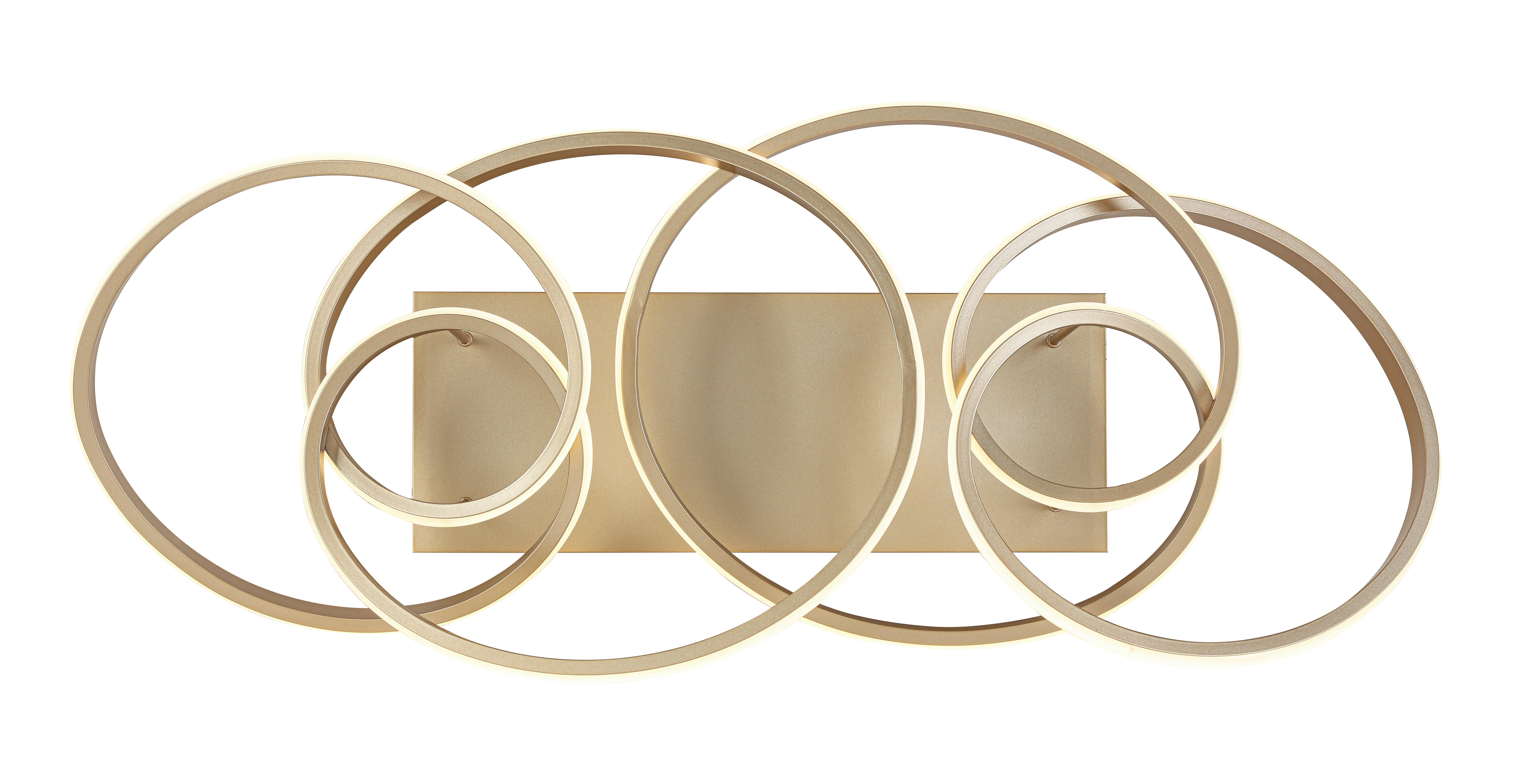 LED-TAKLAMPA JULI - cappuccino, Modern, metall/plast (70/40/25cm) - Premium Living
