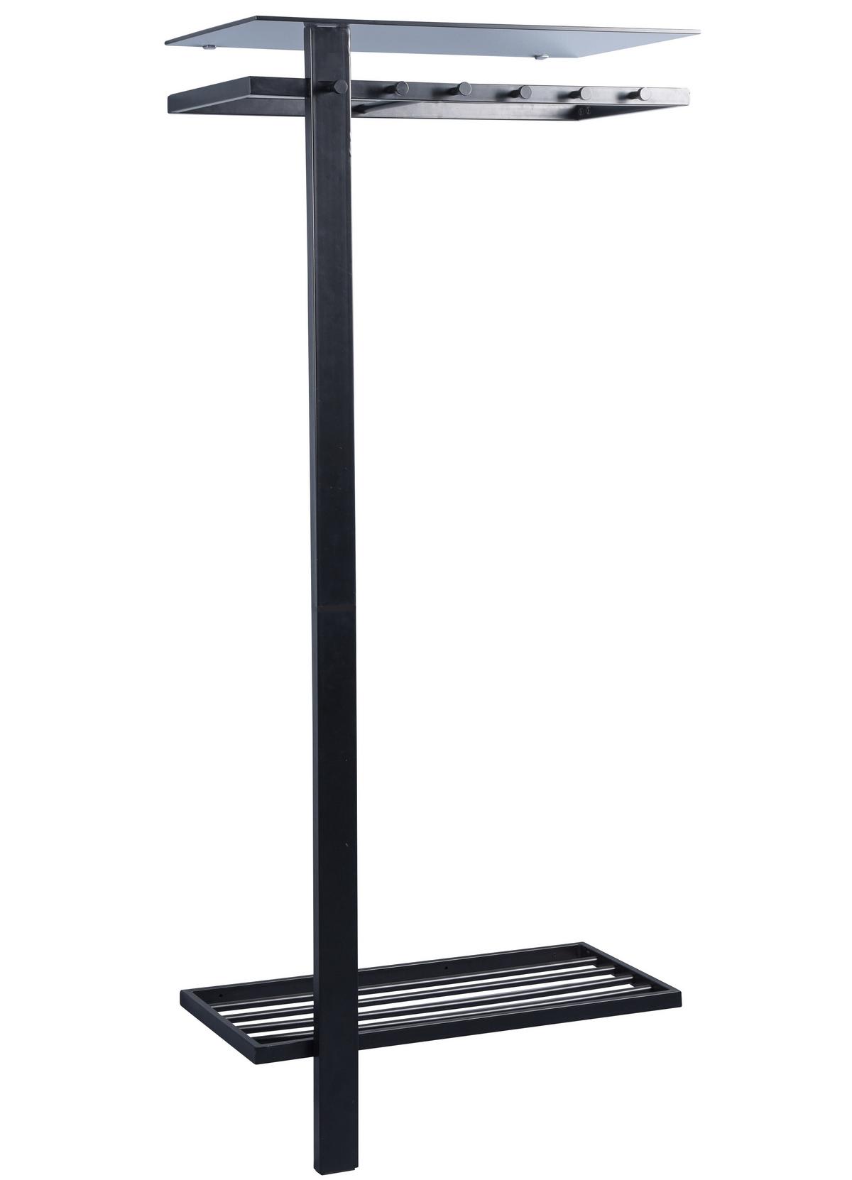 Predsoba Barcelona, Črna - črna, Konvencionalno, kovina (80/190/43cm) - Mömax