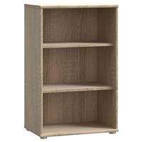Regal Tempra 2, Barva Hrasta - barve aluminija/hrast sonoma, Design, umetna masa/leseni material (54/111,1/34,8cm)