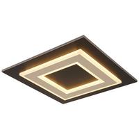 LAMPA SUFITOWA LEANA - czarny/opal, Design, tworzywo sztuczne/metal (32/32/5,5cm) - Novel