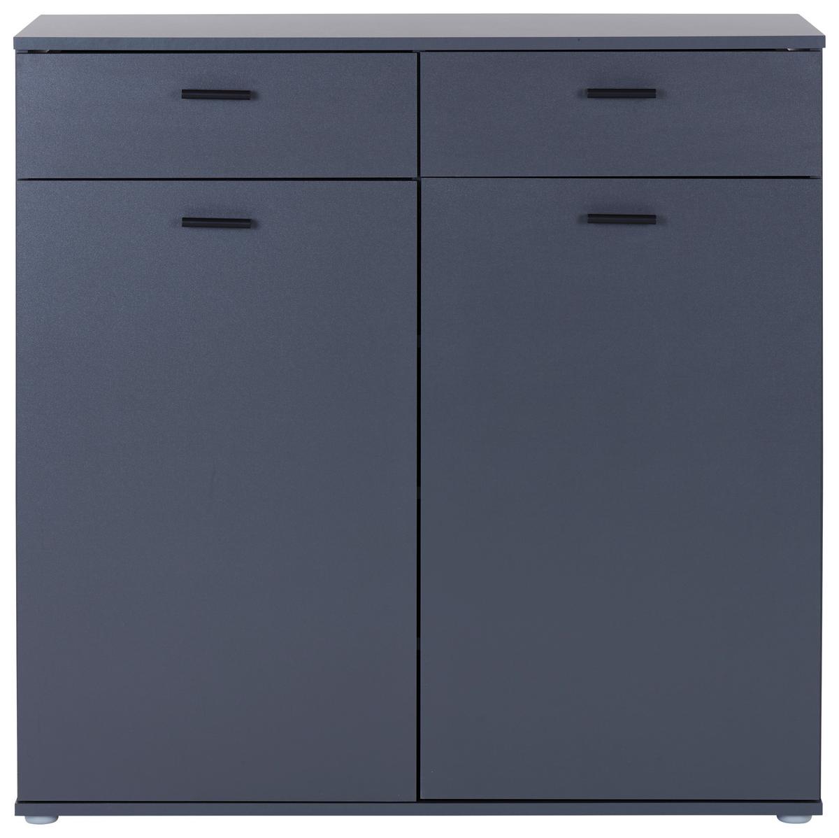 Ormarić Za Cipele Daniela - crna/antracit, Moderno, drvni materijal/plastika (100/100/40cm) - Modern Living