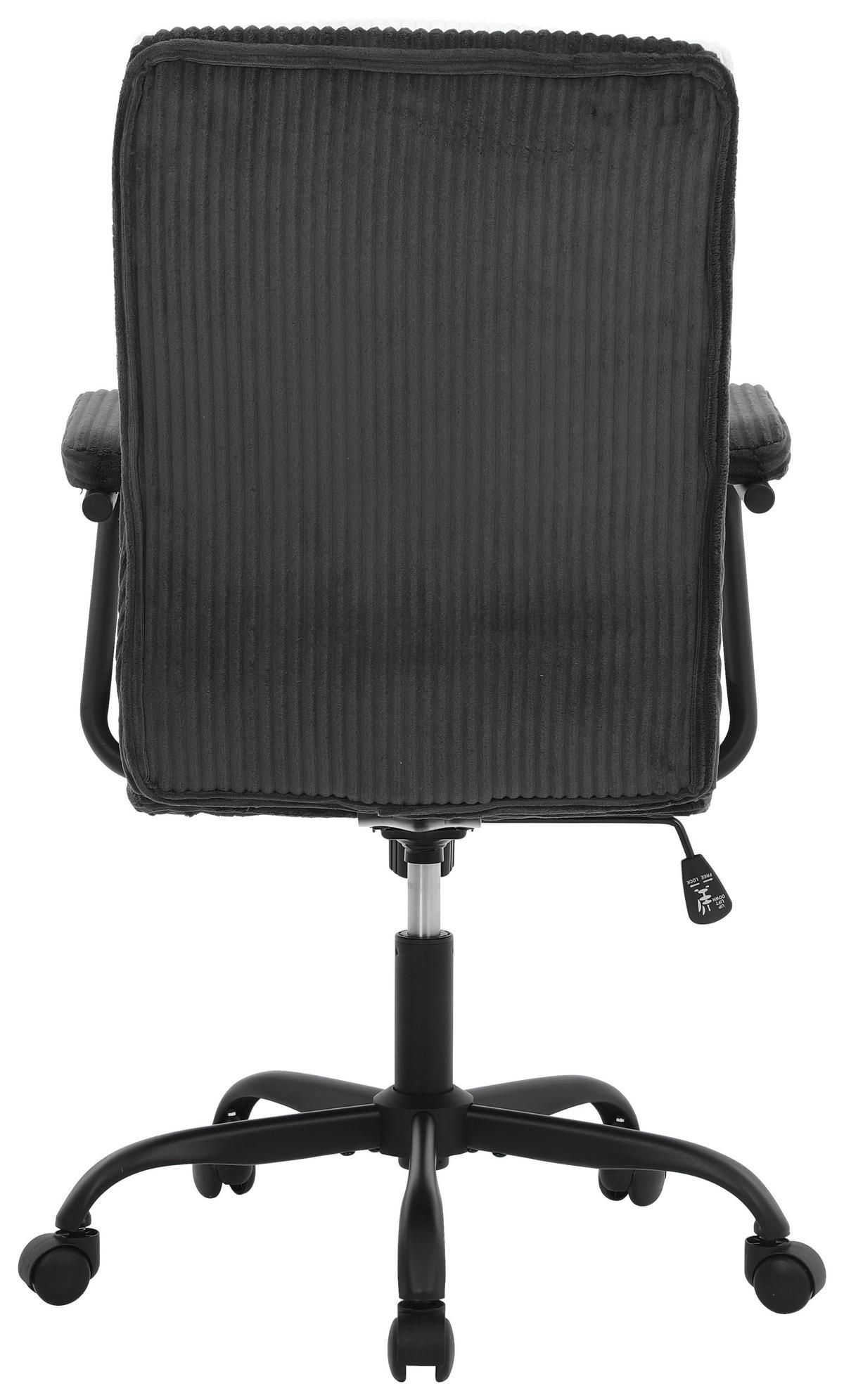 Uredska Stolica Manhattan - srebrne boje/tamno siva, Moderno, drvo/metal (58/102-112/64,5cm) - Modern Living