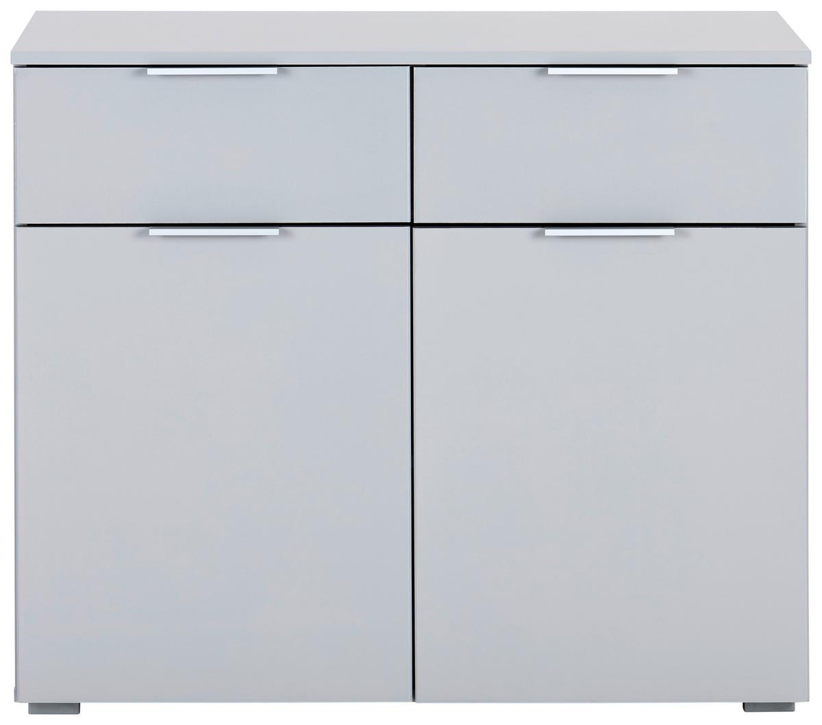 Comodă ALABAMA - gri deschis, Modern, material pe bază de lemn (93/81/42cm)