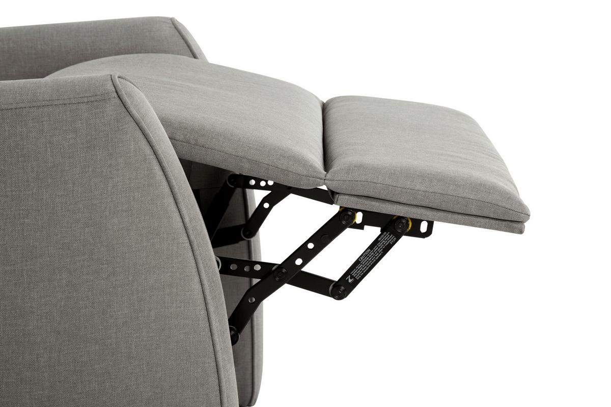 Relaks Fotelja Capri - siva/crna, Moderno, drvo/metal (70/105.5/84cm) - Mömax