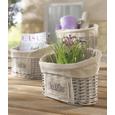Korb Bretagne - Grau, ROMANTIK / LANDHAUS, Holz (30/19/16cm) - Mömax modern living Korb Bretagne - Grau, ROMANTIK / LANDHAUS, Holz (30/19/16cm) - Mömax modern living