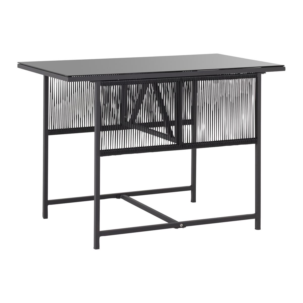 Balkonska Garnitura Stella, Temno Siva, Črna, Jeklo - temno siva/siva, Moderno, kovina/umetna masa - Bessagi Garden