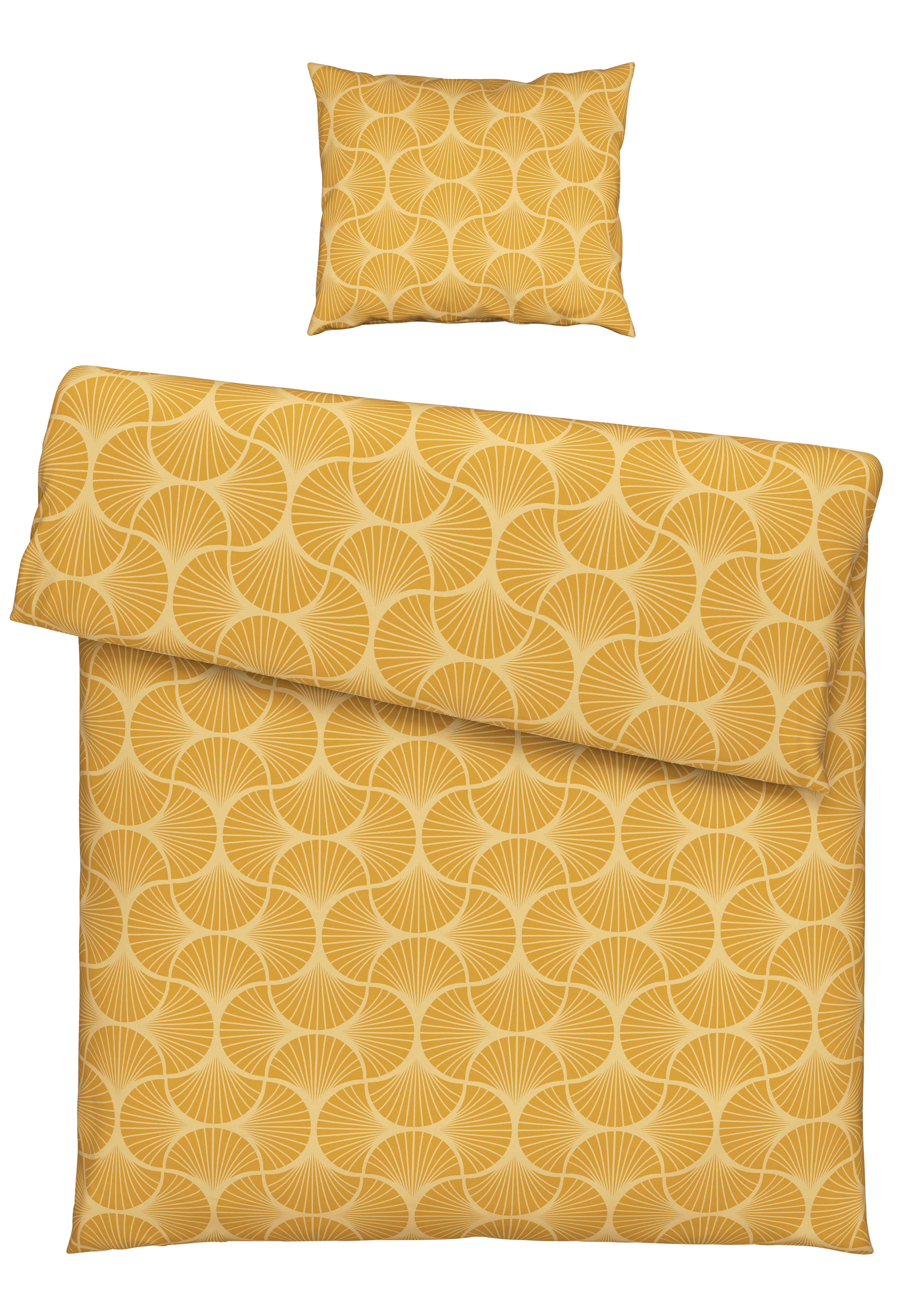 LINGE DE LIT FINN - Gelb, Modern, Textil (160/210cm) - Modern Living