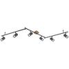 Strahler Robby in Graphitfarben max. 35 Watt - Graphitfarben/Naturfarben, Design, Metall (180/10/18,5cm) - Globo