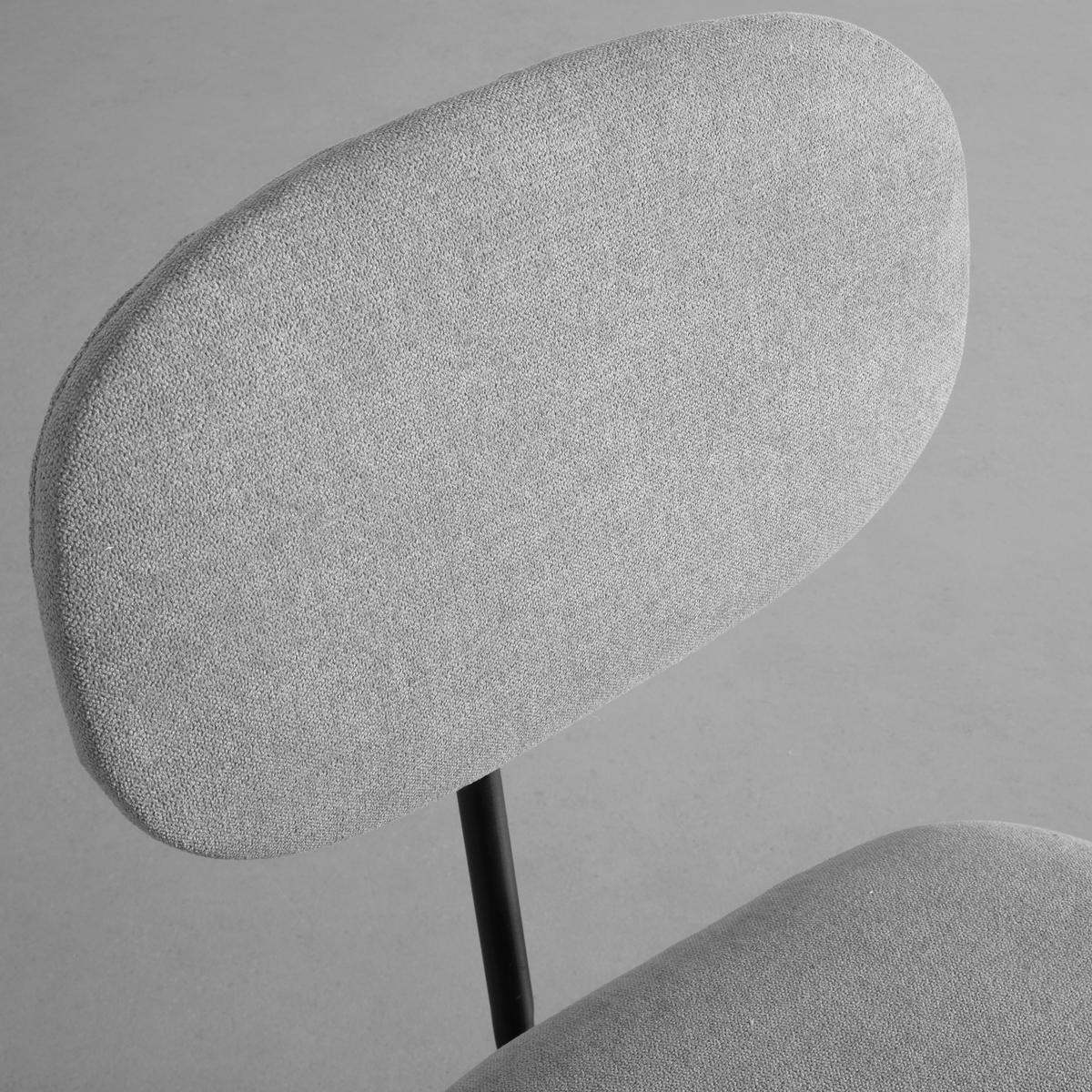 ZESTAW KRZESEŁ PINO - jasnoszary/czarny, Modern, metal/tkanina (46/80/55cm) - Bessagi Home
