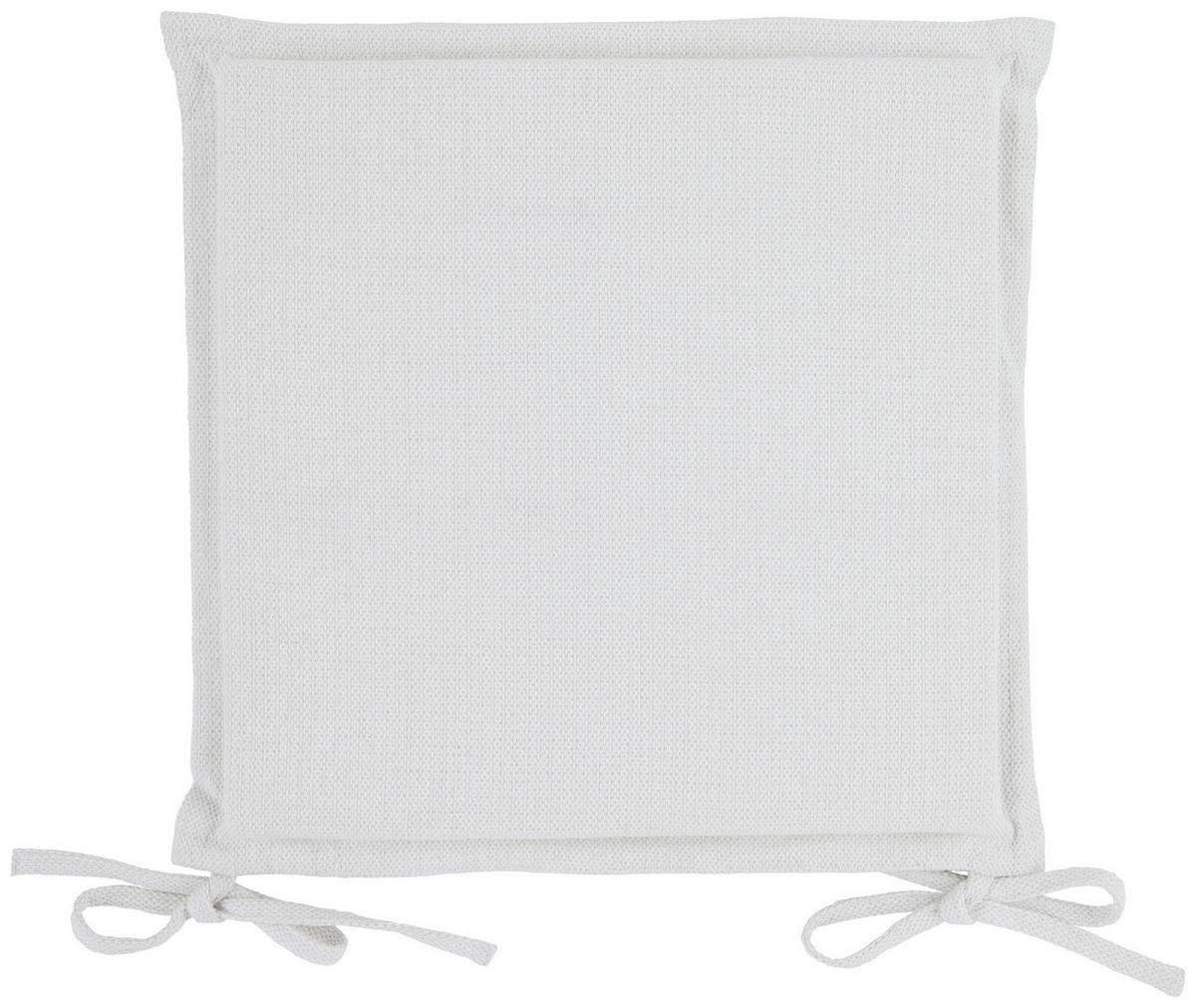 Sitzkissen Vincent in Weiss ca. 40x40cm - Weiss, Modern (40/40/3cm) - Modern Living