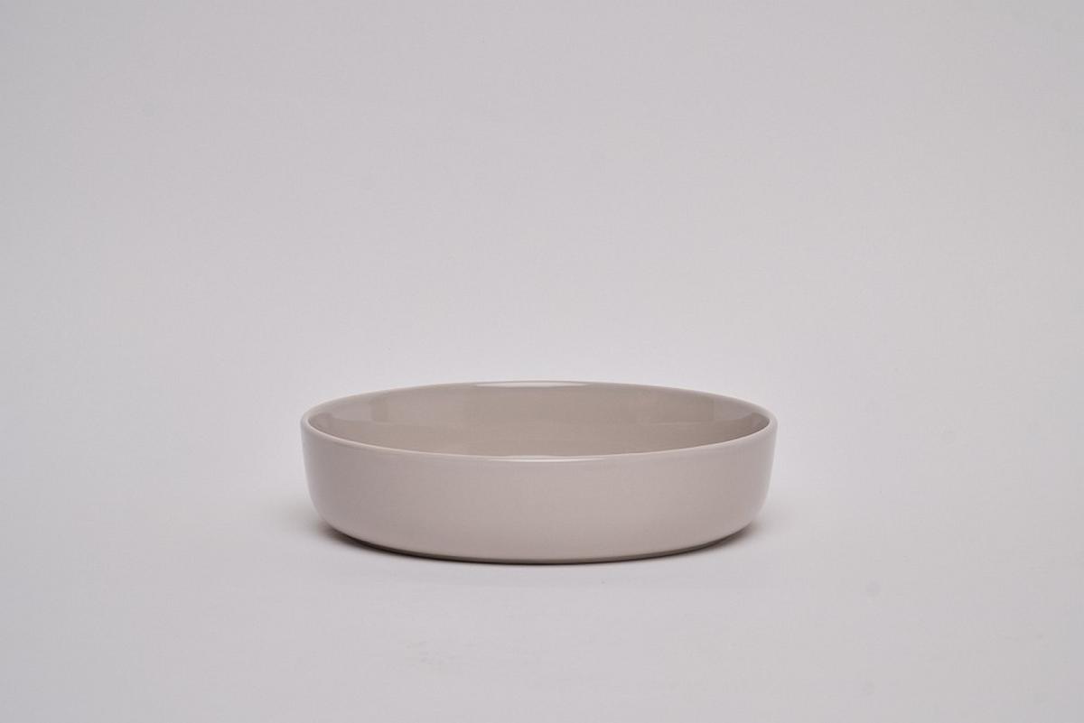 SERWIS OBIADOWO-ŚNIADANIOWY COLORI GRIGIO - szary, Trend, ceramika - Novel