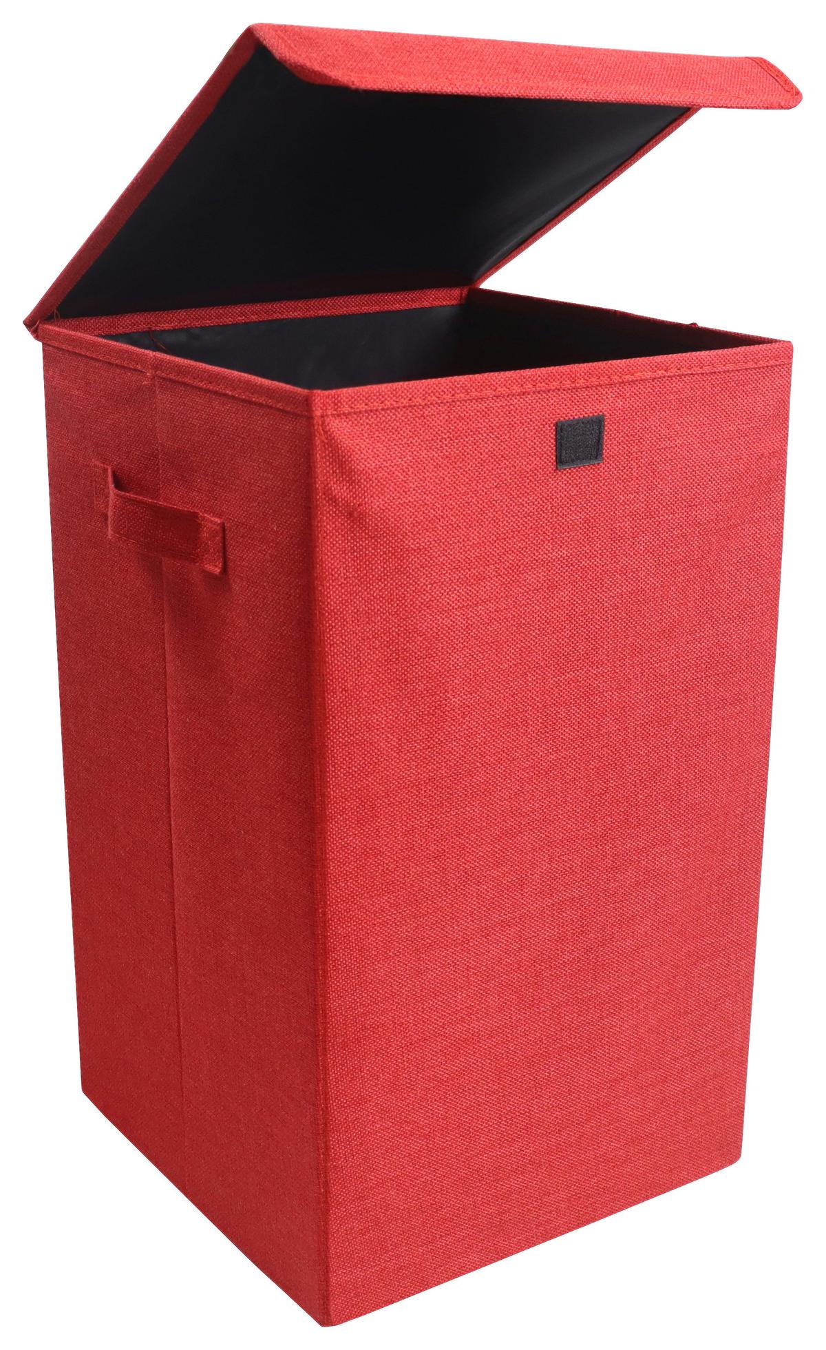 Košara Za Perilo Dreso M, Rdeča - rdeča, Moderno, tekstil (30/50/30cm) - MID.YOU