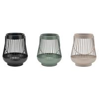 Laterne Gisi diverse Farben - Schwarz/Grau, MODERN, Metall (13/15,5cm) - Mömax