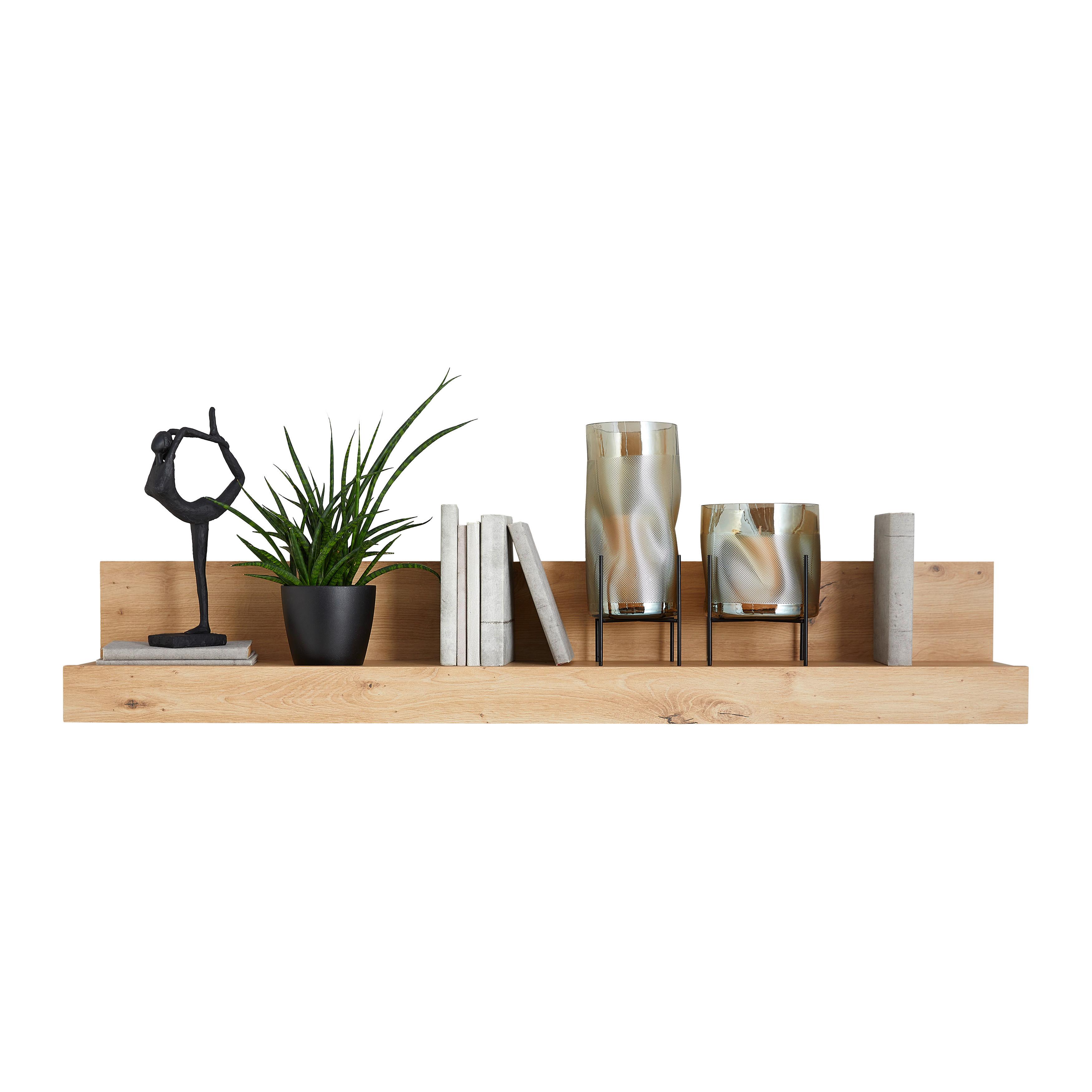 Zidna Polica Canberra - Moderno, drvni materijal (120/20,2/20cm) - Modern Living