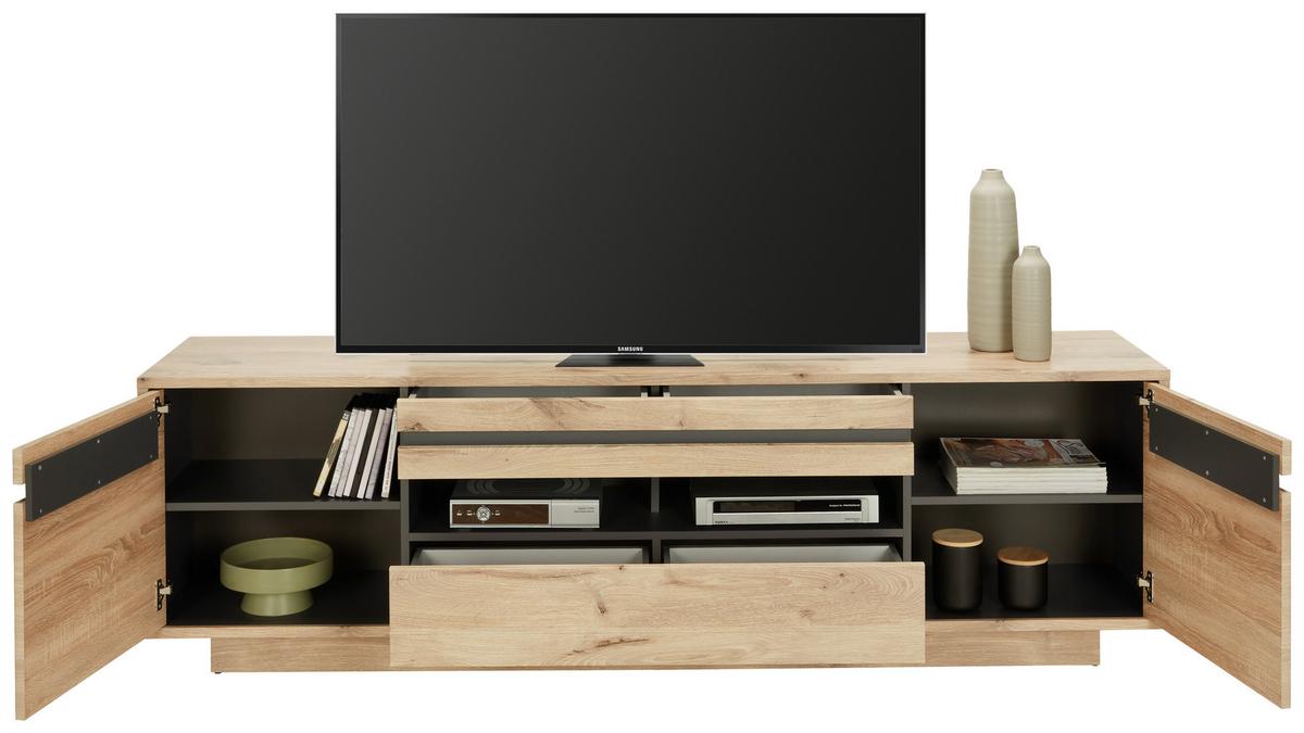 Tv-elem Bellano - Modern, faalapú anyag (205/63/44cm) - Mömax