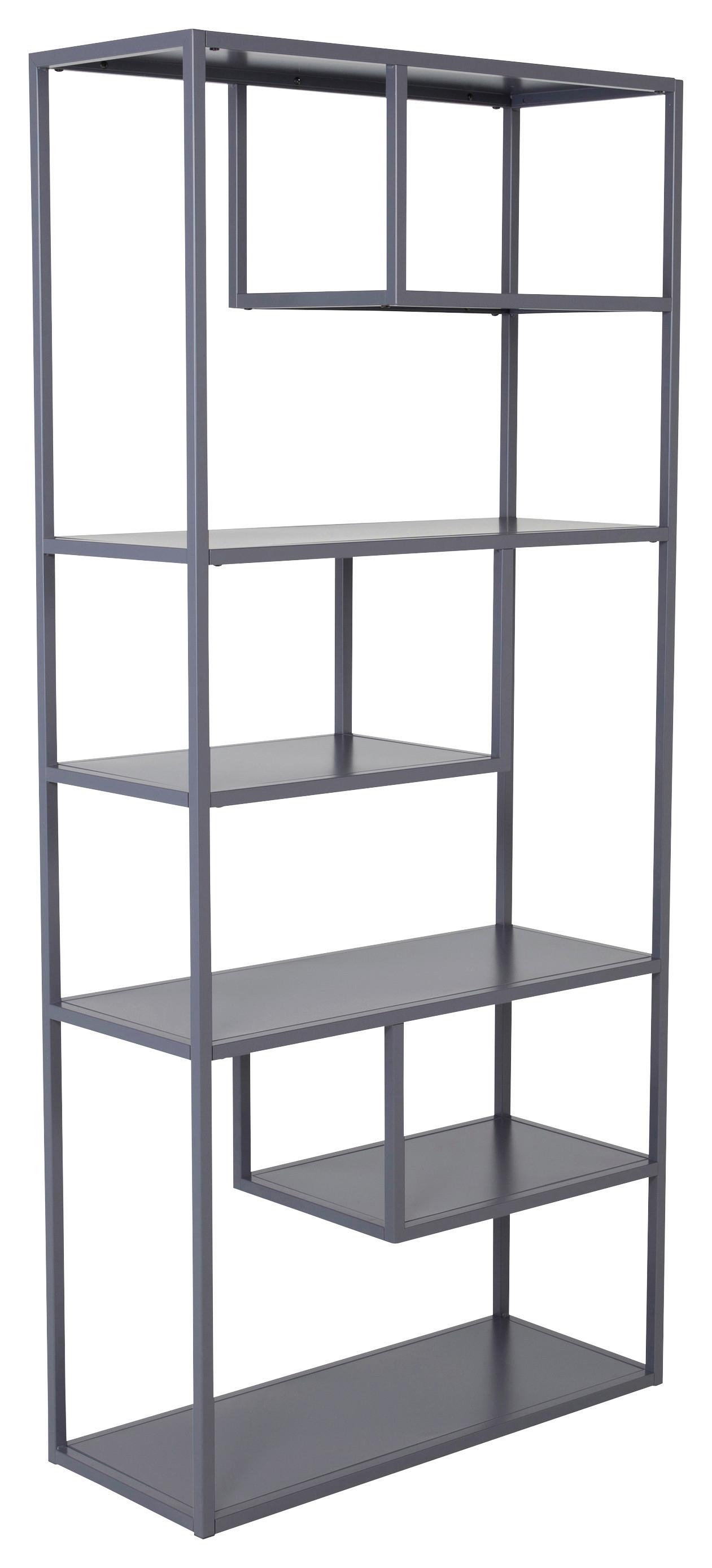 REGAL STAAL - Hellgrau, Design, Metall (85/188/35cm) - Livetastic
