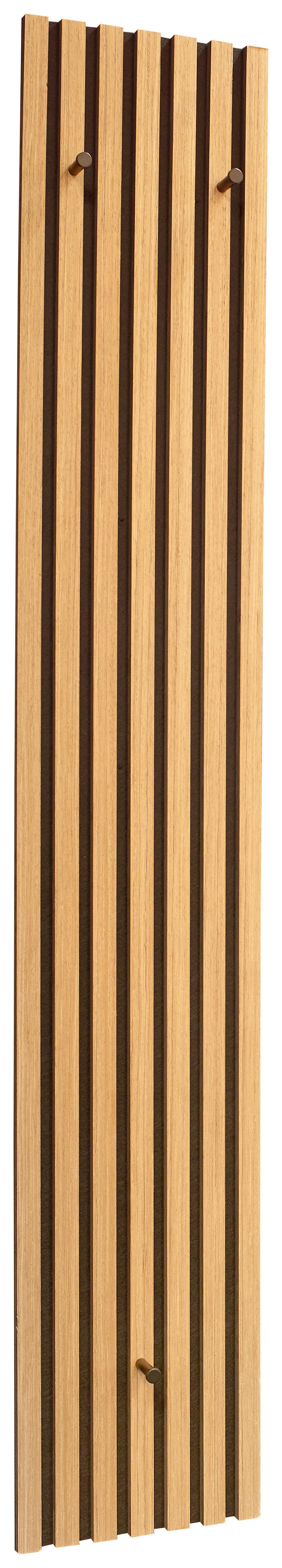 PANEL DO PRZEDPOKOJU GABI - czarny/dąb artisan, Modern, materiał drewnopochodny/tkanina (25/160/7cm) - Xora