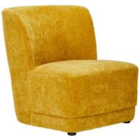 FOTEL POLSTER - żółty, Design, drewno/tkanina (64/71/73cm) - MID.YOU
