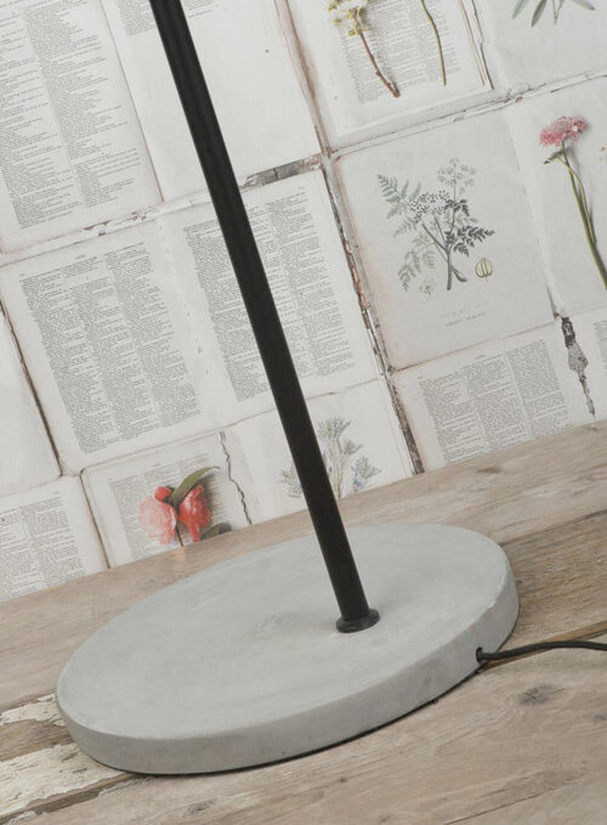 Állólámpa Oslo/f3/b - fekete/szürke, Design, kő/fém (48/190/32cm) - It's about Romi