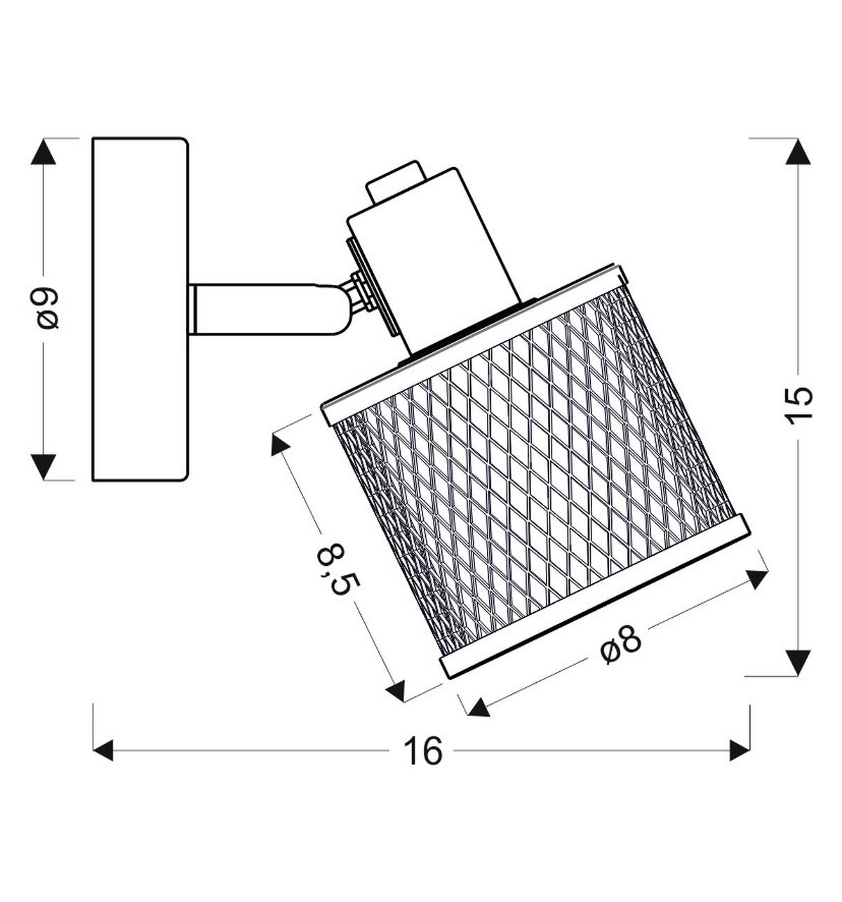Reflektor Zidni 91-81377 - Basics, metal (9/16/15cm)